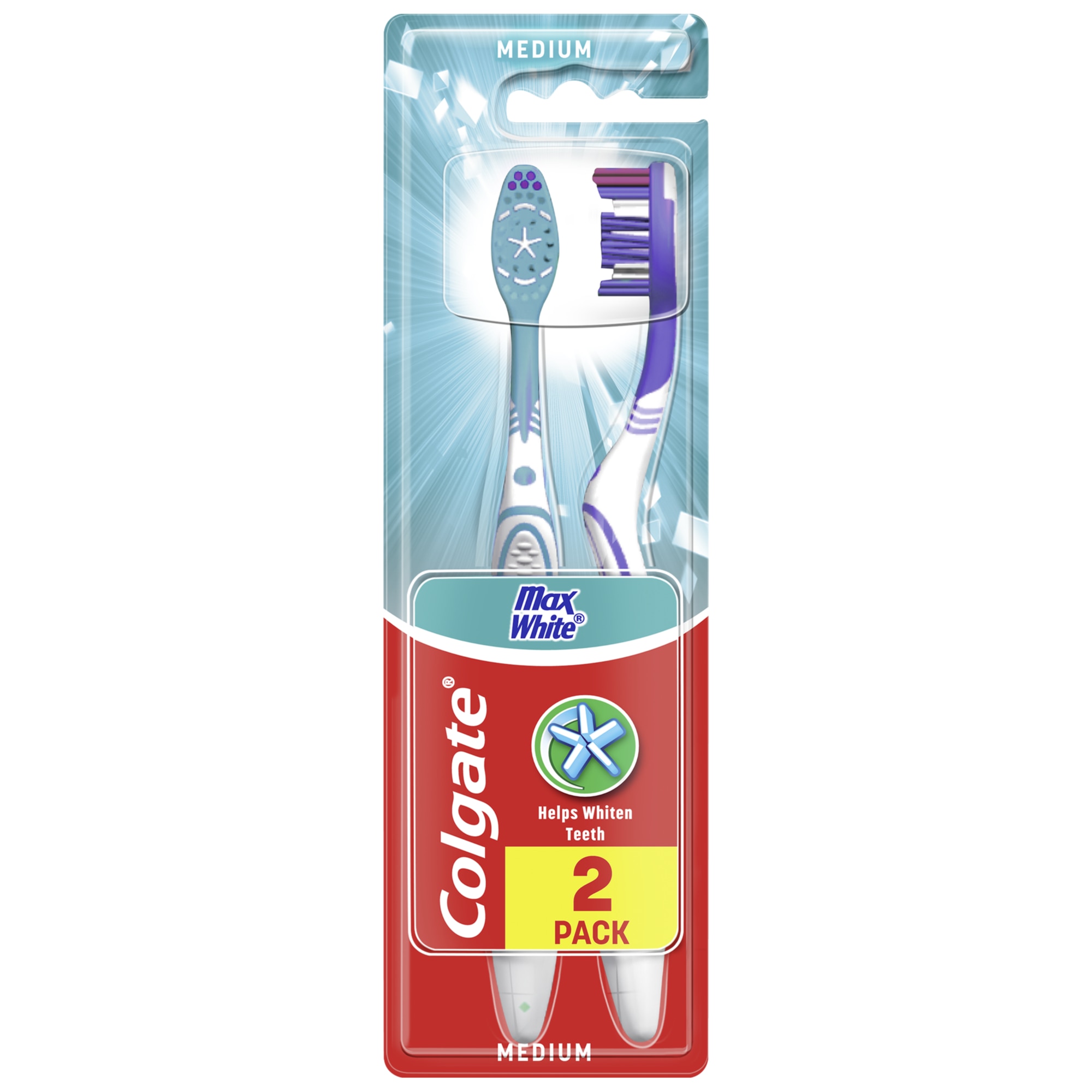 Colgate Max White közepes fogkefe