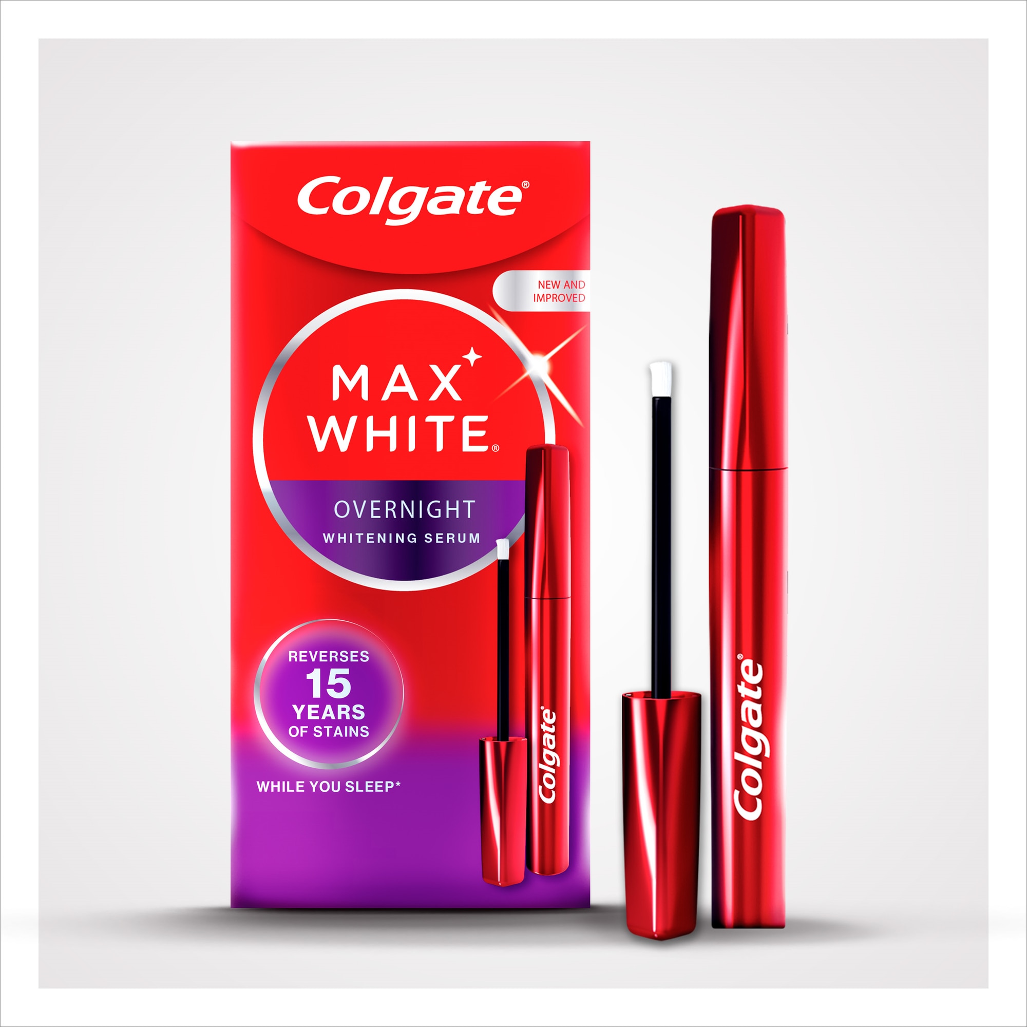 Colgate Max White Éjszakai Fogfehérítő Szérum Ecsettel 2,5ml