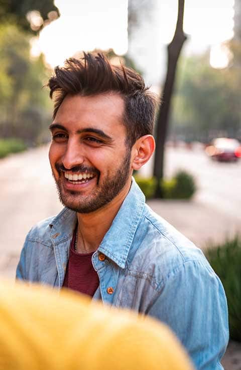 man smiling man smiling
