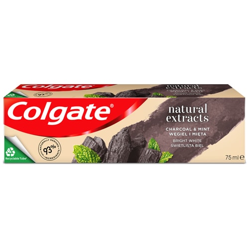 Colgate® Natural Extracts Charcoal + White Fogkrém 75ml