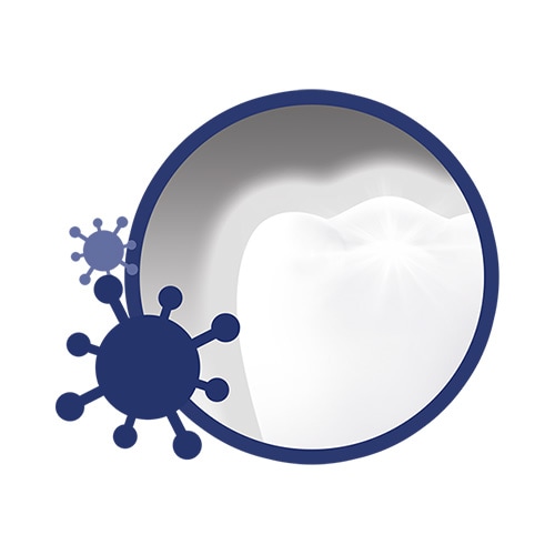 Kiemelkedő baktériumokkal szembeni védelem a fogakon, a nyelven, a szájüregben és a fogínyen