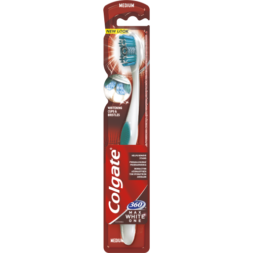 Colgate® 360 Max White One Közepes Fogkefe